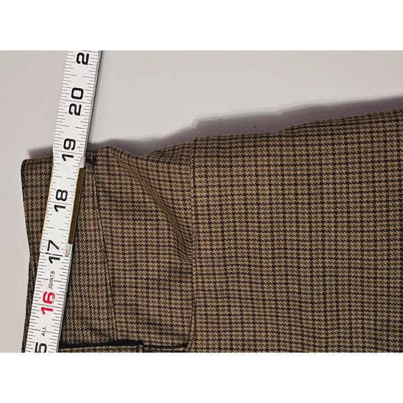 Ralph Lauren Adelle Pants Size 16 Checkered brown - Picture 7 of 7